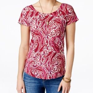Lucky Brand Paisley Top- NWT-M
